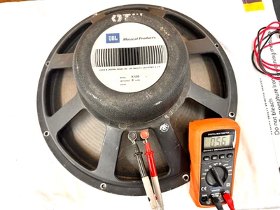 Altavoz JBL K130 15", reconectado con piezas de fábrica 8 ohmios woofer vintage - LEER Foto 1 de 4