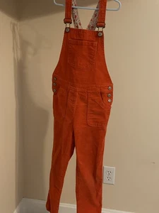 Mini Boden Red Overalls Girls Size 7/8 - Picture 1 of 10
