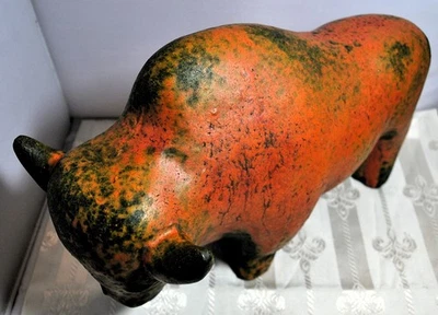 Schöne  Bisonfigur von Ruscha verm.Tschörner - Bild 1 von 4