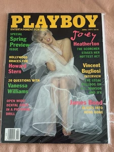 Playboy Magazine April 1997 Joey Heatherton Cover & Nude - Imagen 1 de 4