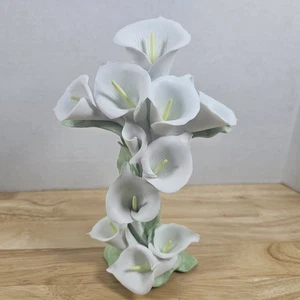 Appletree Design Cala Lily Cross Porcelain Wedding Cake Topper - Picture 1 of 9