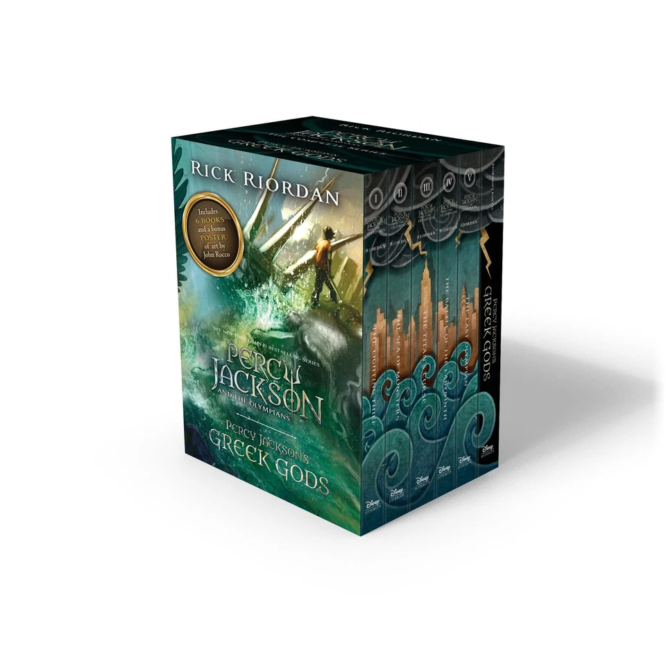 Percy Jackson and the Olympians Complete Series and Percy Jackson's Greek Go... — 第 1/1 张图片