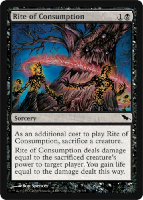 RITE OF CONSUMPTION Shadowmoor MTG Magic the Gathering Cards DJMagic - Image 1 of 1
