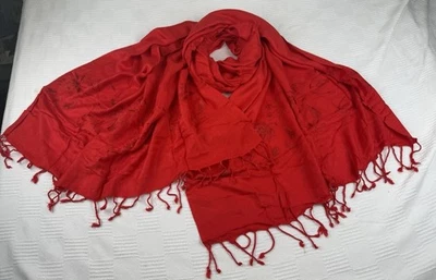 Womens 2PLY 78X32 Solid Silk Pashmina Shawl Wrap Stole Cashmere Wool Feel Scarf - Image 1 of 4