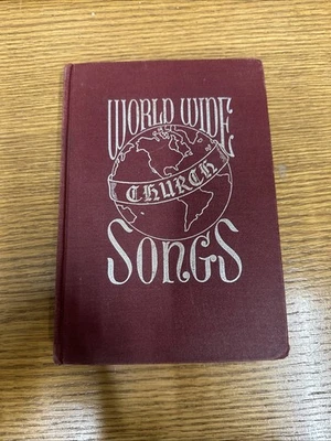 World Wide Church Songs Stamps Quartet 1947 Vintage Book Hardcover - Image 1 of 3