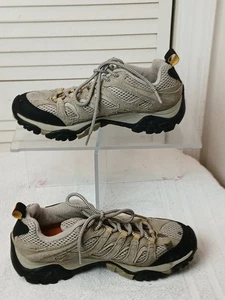 Merrell Moab 2 Ventilatore Taupe Tan Donna Taglia 8 Vibram Scarpe da Escursionismo J86612 - Foto 1 di 12