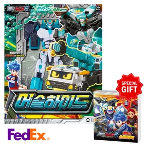 Metall Cardbot S MUSCLE HYDE Kran LKW Transformer Roboter Figur Spielzeug - Bild 1 von 3