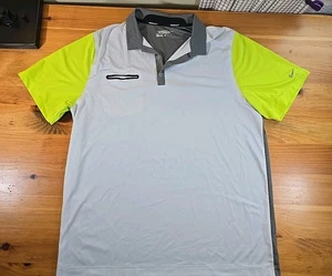 Polo Nike Golf Tour Performance Dri-Fit XL. Verde/gris/blanco. K1 - Imagen 1 de 7