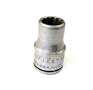Fleet SAE Socket 7/16" 12 point 1/2in drive (1614) Made in USA - Bild 1 von 13
