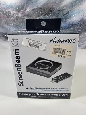 Actiontec ScreenBeam Kit Wireless Display Receiver +USB Transmitter SBWD100KIT01 - Image 1 of 4