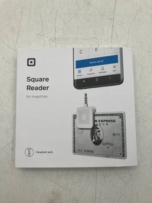 Квадратный считыватель кредитных карт для iPhone/Android 3,5 мм разъем для наушников новый в коробке - Изображение 1 из 4