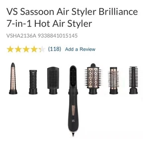 VS Sassoon Air Styler Brilliance 7-in-1 Hot Air Styler - Picture 1 of 11