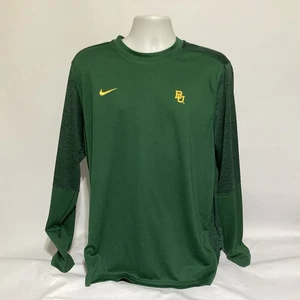 T-shirt manica lunga Baylor Football verde Nike Dri-FIT uomo XL - Foto 1 di 7