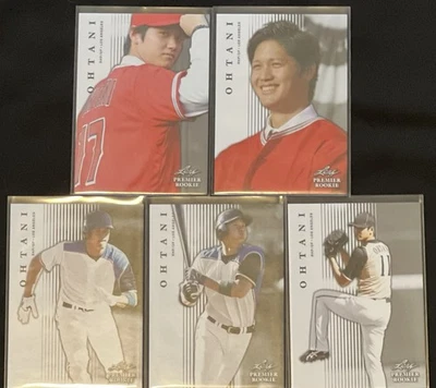 Conjunto de 5 cartas 2018 Leaf Rookie Premier Shohei Ohtani - Imagem 1 de 2
