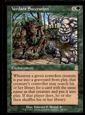 MTG Verdant Succession LP Light Play Odyssey - Image 1 of 2