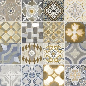 Bodenfliese Feinsteinzeug Retro Medina 60 x 60 cm bunt  Bodenfliese - Bild 1 von 1