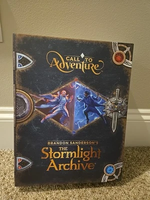 Call To Adventure: The Stormlight Archive jogo de tabuleiro/jogo de cartas, muito bom estado usado - Imagem 1 de 4