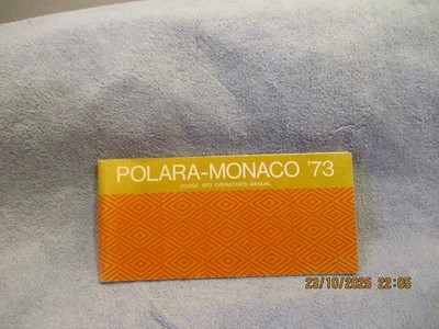 Dodge Polara Monaco 1973 manual del propietario de fábrica envío gratuito Foto 1 de 4