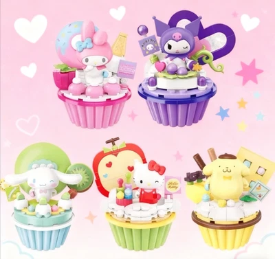 Lindo Sanrio Taza Pastel Juguete-Gatito Cinnamoroll Kuromi My Melody Pochacco Foto 1 de 4