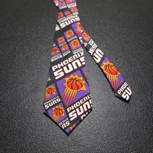 Corbata de baloncesto RM Sport Phoenix Suns para hombre 55L 3,5W seda púrpura negra - Imagen 1 de 10