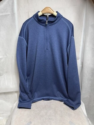 Pebble Beach Performance manga larga 1/4 cremallera azul para hombre talla XL  Foto 1 de 4