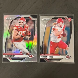 Juego de cartas 2024 Panini Prizm - Silver Prizm #140 Travis Kelce Carson Steele Chiefs - Imagen 1 de 4