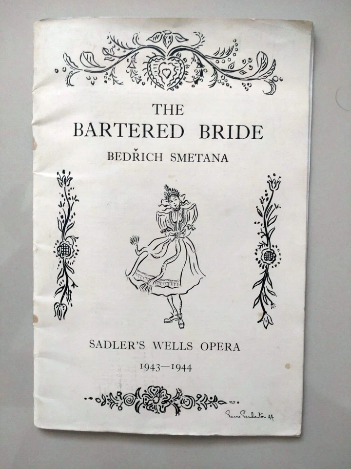 The Bartered Bride, Bedrich Smetana, Sadler's Wells Opera 1943-44 Booklet - Image 1 of 4