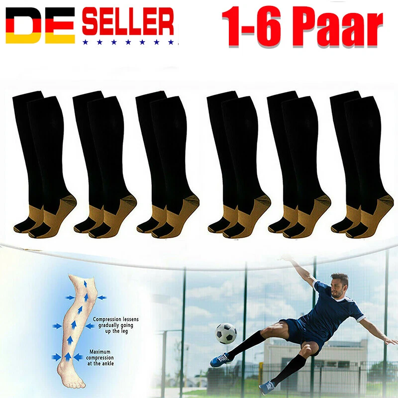 DAZONE 1-6 X SportKompressionsstrümpfe Sportsocken Damen Herren Laufsocken Trekking