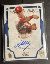 2015 Topps Supreme Kolten Wong On Card Auto St Louis Cardinals