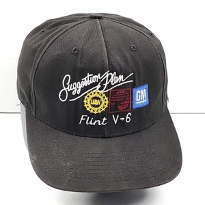 UAW Flint Michigan V-6 Mütze Union GM schwarz Baseballkappe verstellbar Einheitsgröße - Bild 1 von 3