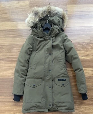 Jaqueta Parka Canada Goose Trillium Verde Militar Feminina XXS - Imagem 1 de 4