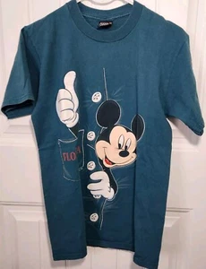 T-shirt Topolino Florida anni 90 verde scuro media Sherry's Best - Foto 1 di 7
