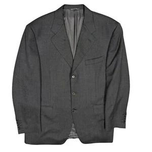 Canali Blazer Loro Piana Sport Coat Pinhead Wool Fabric Italy Grey 42R - Picture 1 of 13
