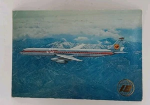 Iberia Airlines Jet Douglas Super DC8/63 Postkarte aus Madrid Spanien - Bild 1 von 2