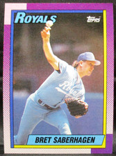 1990 Topps Bret Saberhagen Baseball Card #350 (002)