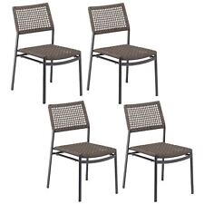 Oxford Garden Eiland Mocha Composite Cord Side Chair (Set of Mocha 4-Piece Sets