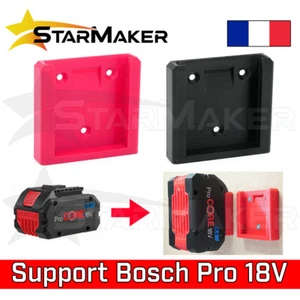 Support mural pour batteries Bosch Pro 18V Compatible GBA et ProCore 4Ah à 12Ah