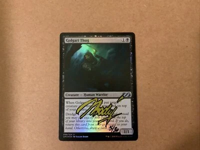 MTG Magic Golgari Thug Signed FOIL Artist Proof x1 Masters UMA Johann Bodin #SS - Image 1 of 2