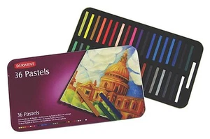 Derwent Pastel Blocks 36 Colour Tin - Picture 1 of 1