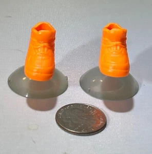 BARBIE DOLL SHOES WORKIN OUT TERESA 1996 ORANGE SUCTION CUP SNEAKERS - Picture 1 of 8