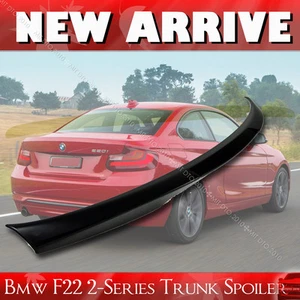 Matte Black Fit For BMW 2-Series F22 F87 Coupe 228i M235i Trunk Spoiler 14-21 - Picture 1 of 1