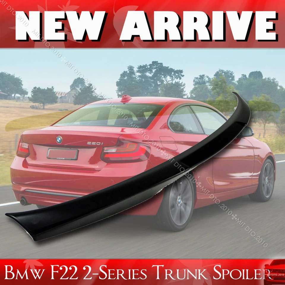 Alerón de maletero negro mate apto para BMW Serie 2 F22 F87 Coupé 228i M235i 14-21 Foto 1 de 1