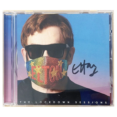 Signed Elton John CD - The Lockdown Sessions - Rare Autograph +COA Cover