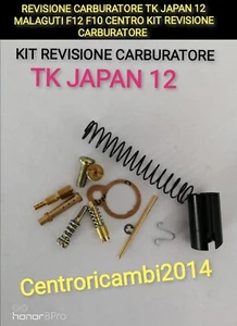 REVISIONE CARBURATORE TK JAPAN 12 MALAGUTI F12 F10 CENTRO KIT REVISIONE CARBURAT - Foto 1 di 2
