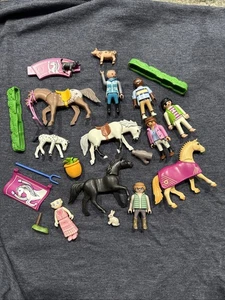 Playmobil: Gran Lote de 20 Piezas (tiene Caballos y Sillines/Tack) e2 - Imagen 1 de 15