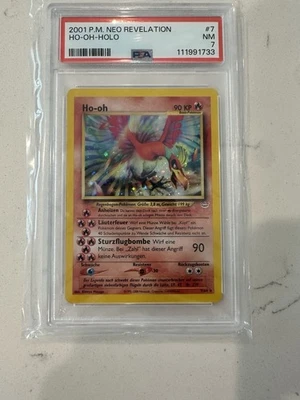 Pokémon TCG Ho-Oh Neo Revelation German PSA 7 Mislabel - Image 1 of 2