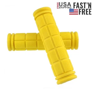 1 Pair Yellow Mountain Bike Bicycle Cycling Handlebar Anti-Slip Soft  Hand Grips - Picture 1 of 13