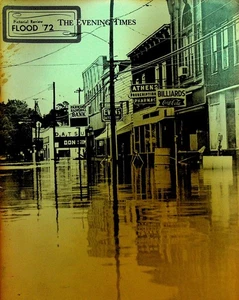 Athens Pennsylvania Pictorial Review Flood of 1972 Hurricane Agnes Evening Times - Picture 1 of 3