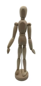 Art Class Wooden Figure Male Manikin Mannequin Wood Movable 13” New w/Out Tags - Picture 1 of 6