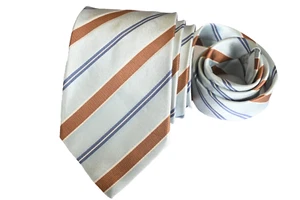 BRIONI MEN'S TIE BLUE/STRIPED WIDTH: 3.50" LENGTH: 62" - Picture 1 of 3
